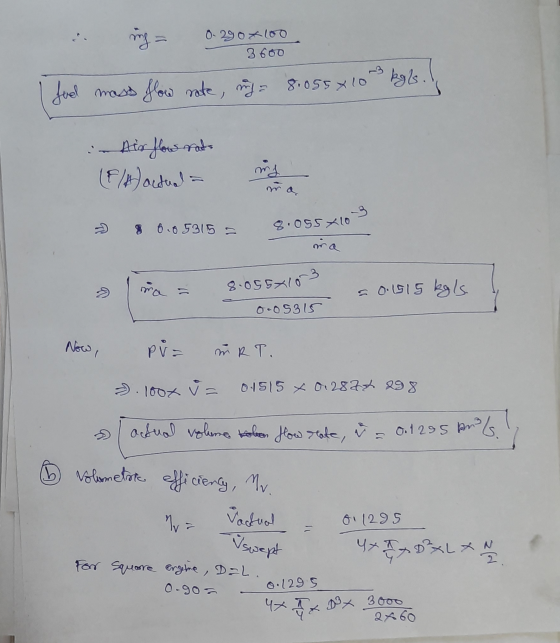 ing = 0-290x100 3 600 fuel mass flow rate, nga 81055 x10 kgs. I - Air flow rats (F/H actuala my 8 6 10 5315 8.055X10 ra ma 8.