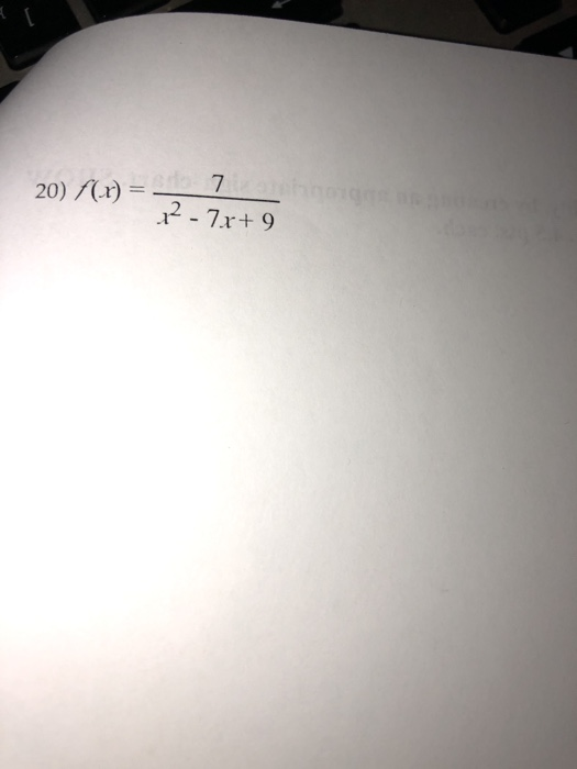 20) (x) = – 2-7r+ 9