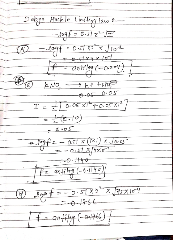 تمہ ہوم Ś Debye Huclele limiting law ? — - -logf = 0.517JI Jogf = 0.57 87 X J lo-2 t - antring t=0,304). I BC ENO - kf these