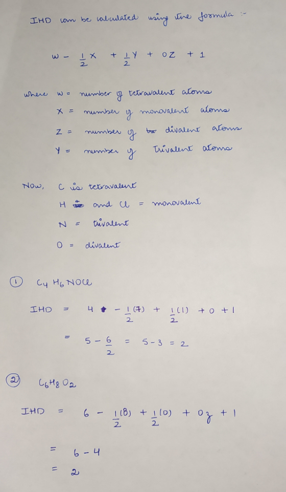 ca be aludated wain ne dormula IHO + 1 + OZ IX 2 2 tetravalunt atoma mumber where alema monavalent mumher alenwa b divalnr Z
