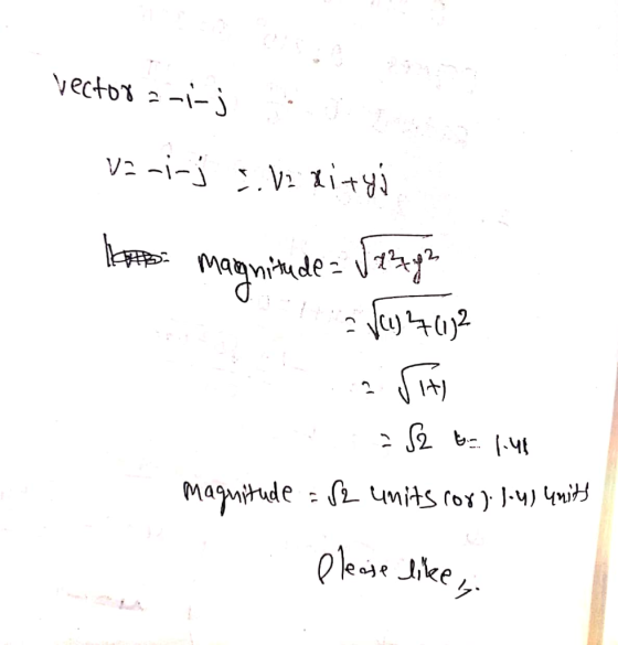 vectora-i-j vari-j . xity los magnitude= Jazzy2 V637032 It) -S2 t= 1.48 Magnitude = 82 units cor). J-u) 4uitt Please like,