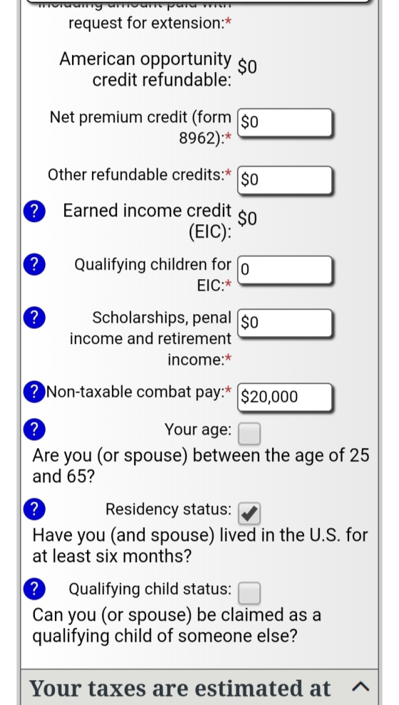 таму час Рататі request for extension:* American opportunity $o credit refundable: Net premium credit (form $o 8962):* Other