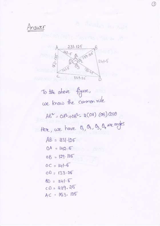 A 93 6 81 To e above figure, pe nave OD ะ 133.35 AC(63. 135