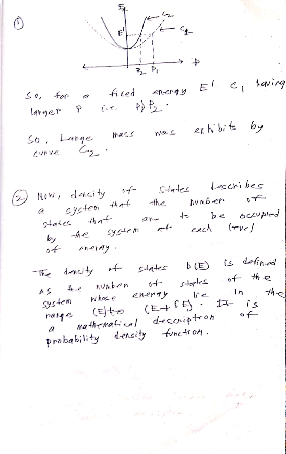 0 ik ca * P2 P El CA Aaving So, for fired energy PJ P₂ larger exhibits by Mass Wes so, Lange curve از ما of 23 Now, dersity s