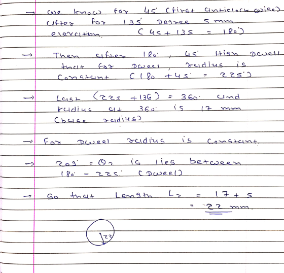 for 45 Cfirst know after for eleration, كما Degree cust 135 anticlock coise) s mm 1802 کا لنعنع Then ciftex 180 that constan