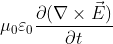 \mu_0 \varepsilon_0 \frac{\partial (\nabla \times \vec{E})}{\partial t}