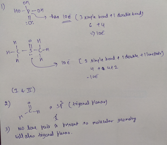 on Ho-p-on has loée (3 single bond e I double bond) 6 eu =) loe 0 W -0 H- (- S- Ć - - H 1 ſ loê [2 single bond & 1 double & I
