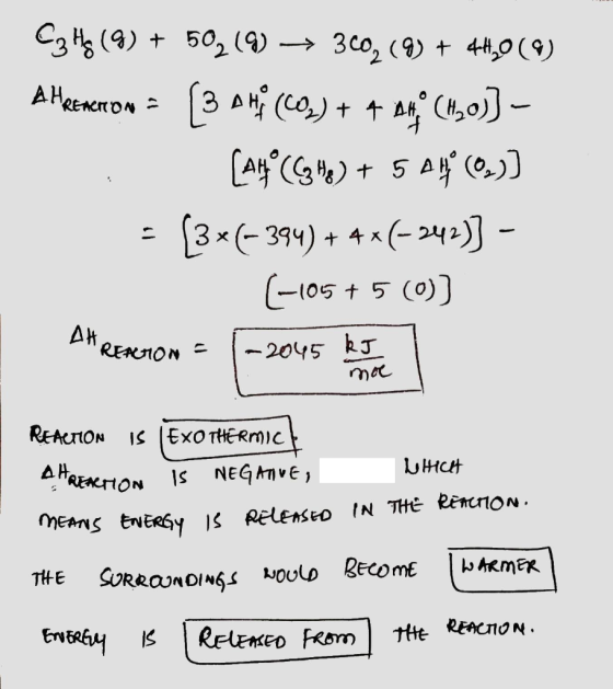 C3H (9) +502(9) 3 c02 (9) 4,0 (9) 3 A (CO - A s5A) AHRENCITON [3x-394) (-4 4 x -105 t 5 (0) AH 2045 J mer REAION REACTION IS