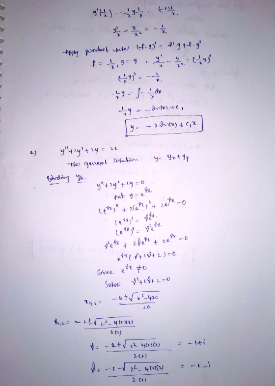 Apphyoduet ute f. 9)1gt-g 2y 21. y- ntyp Thoi genepl Solution Greingh Put y 20. Ce 9% 2e e1ty2 ) =0 Sinee e to Solue b 40c 21