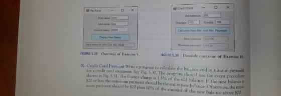 Credit card Payment Write a program to calculate t