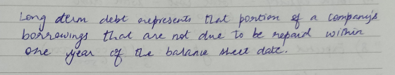 Long term borrowings one year debt represents that portion of a companys that are not due to be repand within of the balance