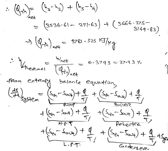 3149.83 3781.52 = (3536161– 27163) + (3666.375 os (electing net = 578): 528 YT/kg - Wherencia entre from entropy balance equa