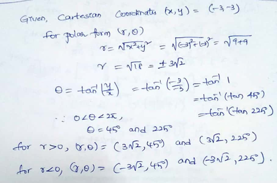 Gruen, Cartestan coordinates be,y) = (2-3) for polar form o) r = nixty = Neptar= data r = NT8 = + 382 O = tan cu) - tad E) -