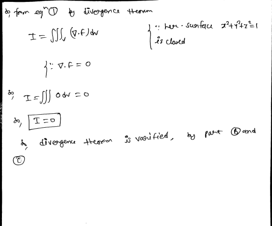 do from egr by divergence theorem e here. surface x² + y²47²1 I=SIS, (0.6) dw is closed 3V.f Vifo / I = SS och ao ICO is vari