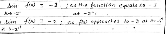 lim fle I 3 ; as the function equals do 3 x-2- at - 2. 2 olim flow *+- 27 as flu approaches to - 2 at 113-2