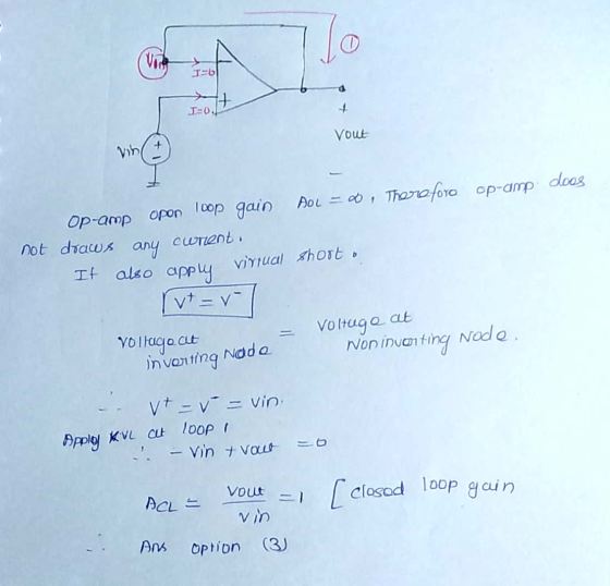 Tot Vout Op-amp opon Icop gain Dol = , Thero foro op-amp doos not draws any curent. It also apply vytual short. rut=r- voltag