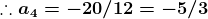 1.04 = -20/12 = -5/3