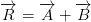 overrightarrow{R} = overrightarrow{A}+overrightarrow{B}