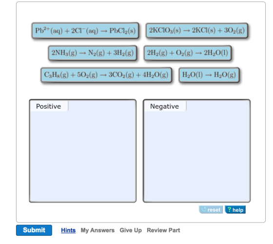 Predict the sign of the entropy change,&nbs