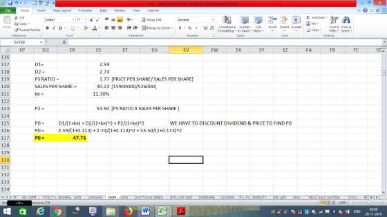 ke - Microsoft Excel (Product Activation Failed) Formulas File Home Insert Page Layout Data Review View Add-Ins E AutoSum Cut
