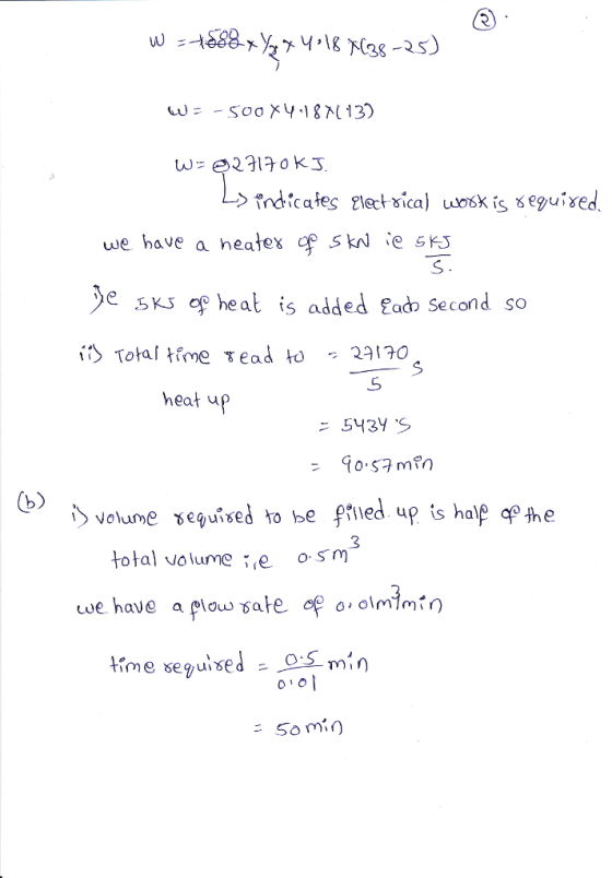 we have a heajex p Sk e S3 e 3K op heat is added ado Second so Total łfme 뚱ead to z 29170 eat up volume seguised to be frled