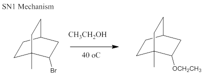 SNI Mechanism CH,CH,OH 40 oC OCH2CH3