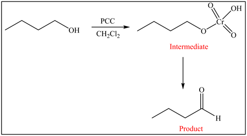 ОН
PCC
он
CH,Cl2
Intermediate
Product