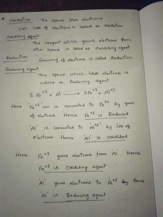 Oxidation The speie lores eluetvons (ie) lots a electrons is caled s Oxidaton Oxidsin son The Yeagent cohich gains ekdvons th