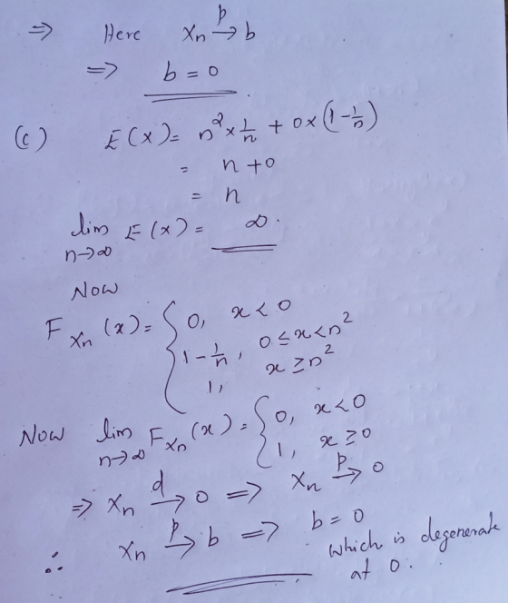-> Here -> C) E Cx )2 n°xt + ox( →) n to dim E(x) = Now (x)= Xn 1-, os%<n? Now lim (x)S0, x<O -> > Xn 20 => Xn Xn b -7 b= 0 9