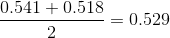 0.541 +0.518 = 0.529
