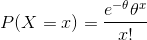 P(X =x) =-피