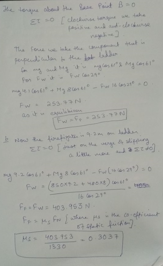 de torque abous te asa Poit B tha foea we toke ta U-0 [dust en the vengea skippuna Ib Gan 2 FF Fw:403 953 N Hs= 403753 0.303구