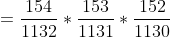 154 153 152 1132 1131 1130