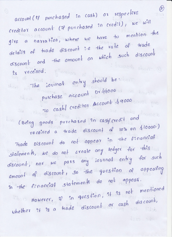account (t purchased in cash) 1respe credtto account purchosed tn cred:)w wll give a naTYa tion, wheve we have to menHon the