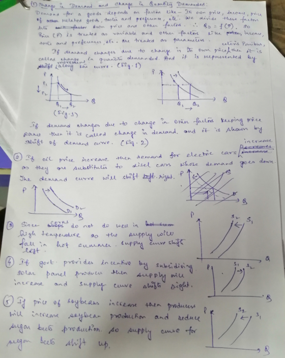 Change in Demand and change in Quantilj Demanded: Demand for a goods ode depends depends on on failor faclore like - 75 oon p
