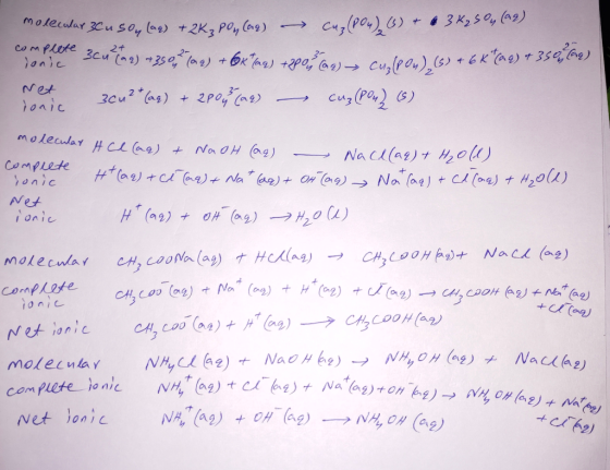 molecular 3C u soy lag) +2Ką pon (619) > cuz(pou),() + 6 3 Ky Sºy () implecte cu a) +3504 Tag) + 60k (aq) + 2006 (9) cuz (pon