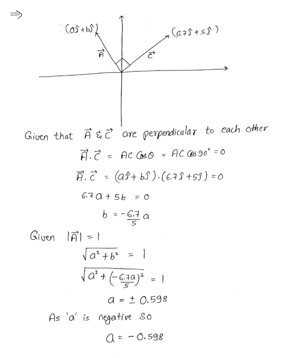 (aît bô 2 (6.7Î +5 À ) Given that  & Ĉ are perpendicular to each other Ā. T - AC cas o = AC Cos go° = 0 Ā. ¿ = (a1 + b^).(6.