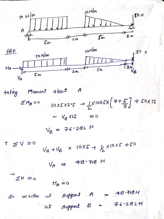 10XS + L x 10 x 5 +50 10 Him 10 Him SOH A uk Im im 2m sm Bp 18tlm soulm HA sm 2m 5 m A Froment about taking EMA=0 10x5x2-5 +