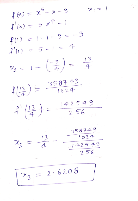 - ) f(x) = x5 - - 9 R(x) : 5 x4 -) (1) : I-1- 9 = - 9 N ) 5 - - 4 | = 1 - () - 3587 49 1) - 1024 142549 256 * hol 358749 702