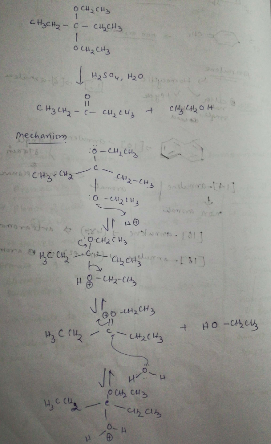 1 CH3CH2C CHCHa 1 /40 960lon 2SOv, H20 i CHy CHO 14 4 CH3CH2 -( cue mechanimS -CH2CH 1 t o-e2t3 JA HO-Ces JH C Си. 0-