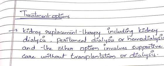 Treatment options sha kidney replacement therapy including kidney dialysis peritoneal dialysis or hemodialysis and the other