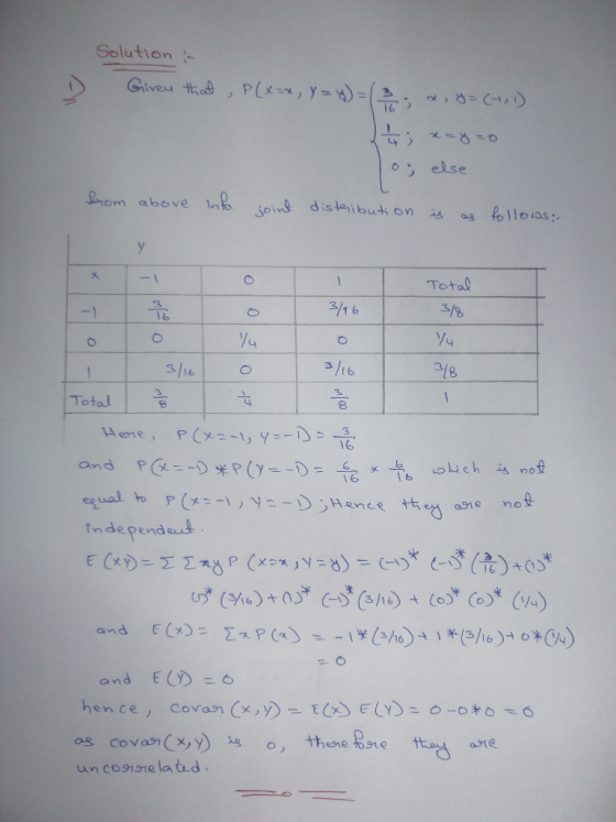 Solution Giveu thad 16 x-8-0 else Lonom above into ioing distaributi on fo 11005: 1 Total 3/16 3/8 -) Y4 3/16 3/8 1 Total Hen