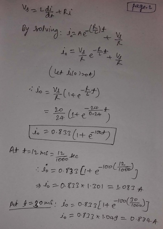 Vs z L di tri [page: 2 dt by solving: ja Aethit SH is = us -ht (Let lilo 220d) مل » us (lite ft) 24 t - (14e 0.24 24 is 20.83