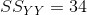 SS_{YY}=34