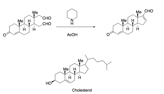 Me Me CHO CHO Mel H ZI Me CHO I ACOH Me Me HO Cholesterol