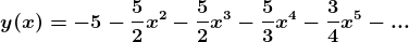5 3 5 3 4 y(x) = -5 5 - - 2 2 2 3 4
