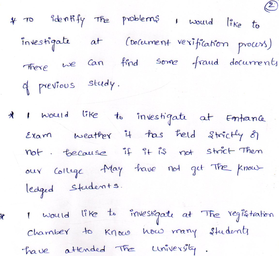 * To identify the investigate at There we we can can vious study problems I would like to (document verification process) fin