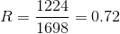 2240.72 1-1698 = 0.72