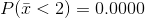Plī<2) = 0.0000