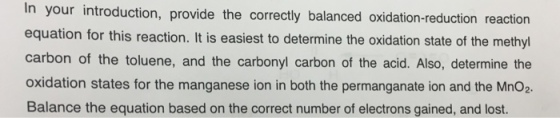 A) What would be the correctly balanced oxidation-